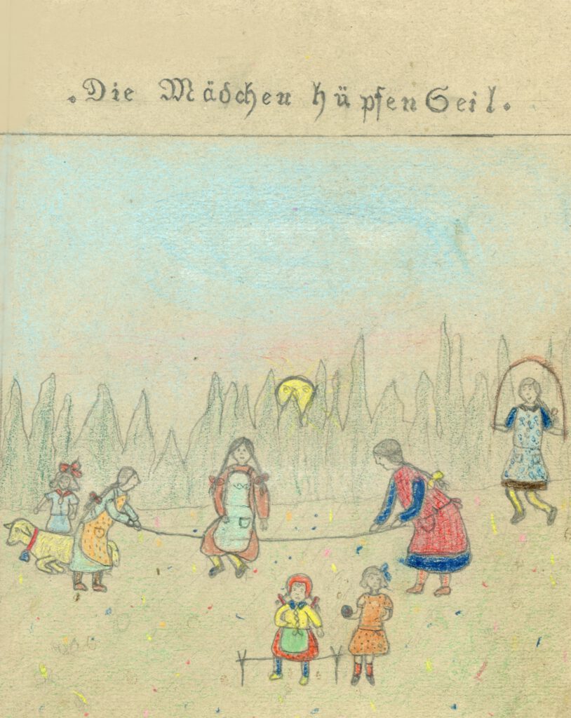 mädchen hüpfen seil b baur